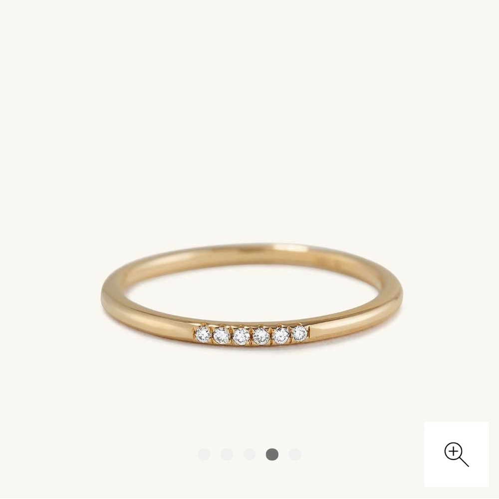 Mejuri Diamonds Line Ring - Size 7